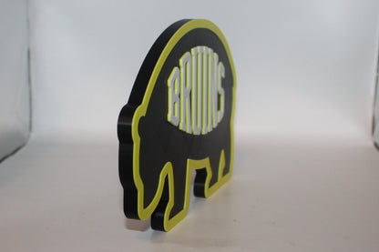 Boston Bruins 3D printed Logo Sign Wall Desk Shelf Art
