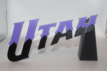 Utah Jazz 3D printed Logo Sign Wall Desk Shelf Art