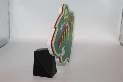 Minnesota Wild 3D printed Logo Sign Wall Desk Shelf Art