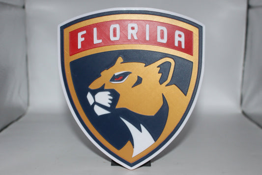 Florida Panthers 3D printed Logo Sign Wall Desk Shelf Art