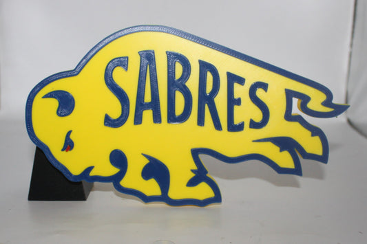 Buffalo Sabres 3D printed Logo Sign Wall Desk Shelf Art