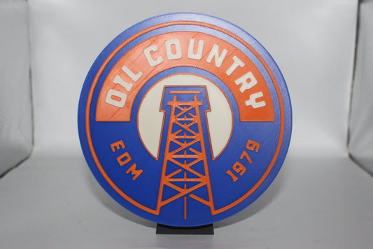 Edmonton Oilers 3D printed Logo Sign Wall Desk Shelf Art