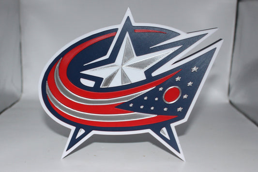 Columbus Blue Jackets 3D printed Logo Sign Wall Desk Shelf Art