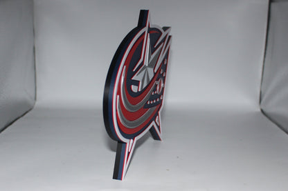 Columbus Blue Jackets 3D printed Logo Sign Wall Desk Shelf Art