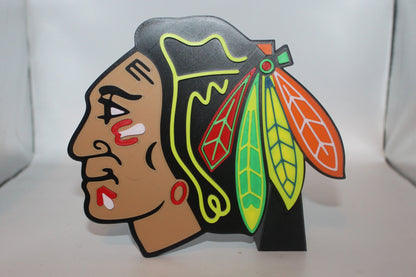 Blackhawks 3D printed Logo Sign Wall Desk Shelf Art
