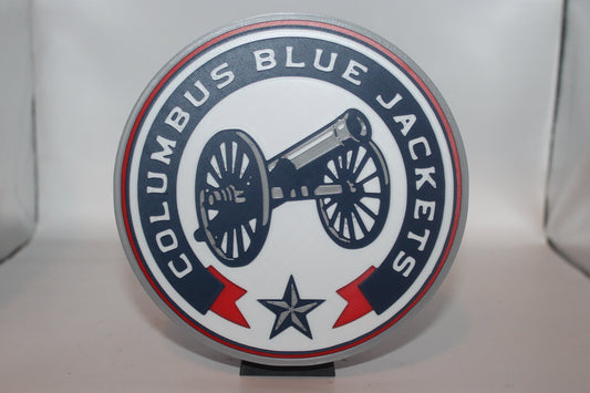 Columbus Blue Jackets 3D printed Logo Sign Wall Desk Shelf Art