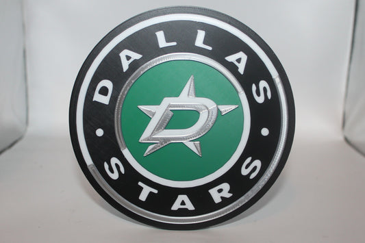 Dallas Stars 3D printed Logo Sign Wall Desk Shelf Art