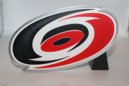 Carolina Hurricanes 3D printed Logo Sign Wall Desk Shelf Art