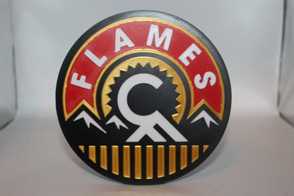 Calgary Flames 3D printed Logo Sign Wall Desk Shelf Art