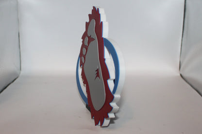 Colorado Avalanche 3D printed Logo Sign Wall Desk Shelf Art