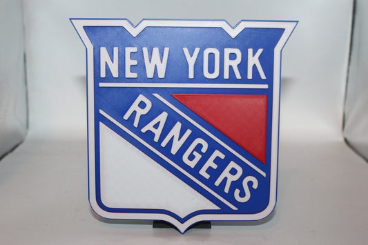 New York Rangers 3D printed Logo Sign Wall Desk Shelf Art
