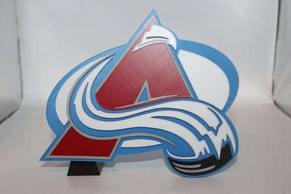 Colorado Avalanche 3D printed Logo Sign Wall Desk Shelf Art