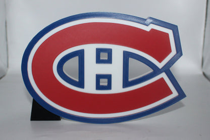 Montréal Canadiens 3D printed Logo Sign Wall Desk Shelf Art