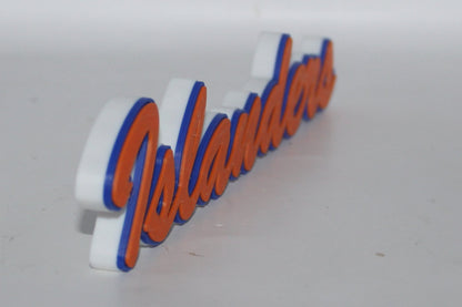 New York Islanders 3D printed Logo Sign Wall Desk Shelf Art