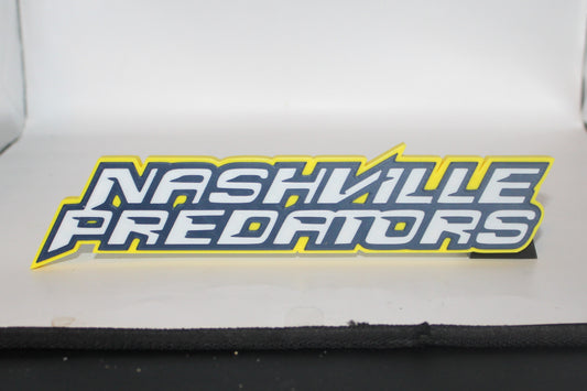 Nashville Predators 3D printed Logo Sign Wall Desk Shelf Art