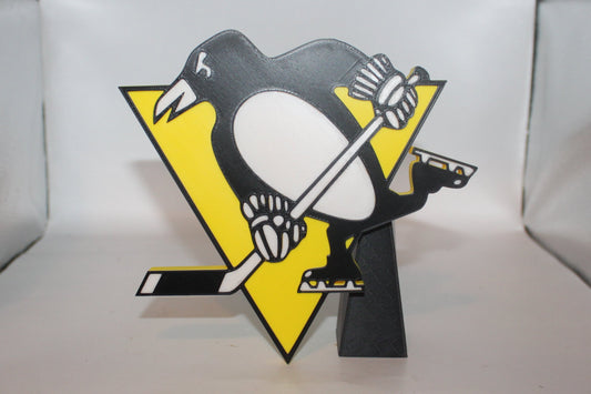 Pittsburgh Penguins 3D printed Logo Sign Wall Desk Shelf Art