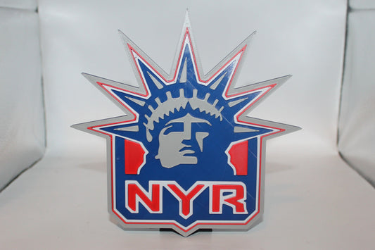 New York Rangers 3D printed Logo Sign Wall Desk Shelf Art