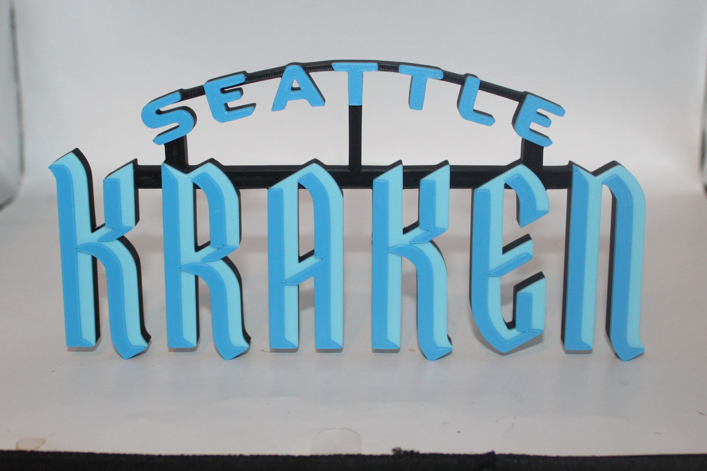 Seattle Kraken 3D printed Logo Sign Wall Desk Shelf Art