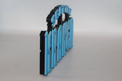 Seattle Kraken 3D printed Logo Sign Wall Desk Shelf Art