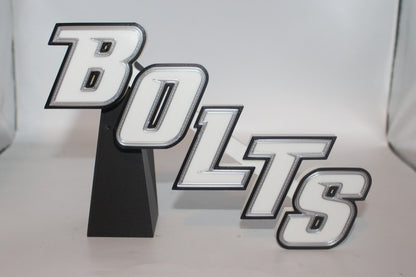 Tampa Bay Lightning 3D printed Logo Sign Wall Desk Shelf Art
