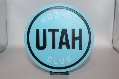 Utah Mammoth 3D printed Logo Sign Wall Desk Shelf Art