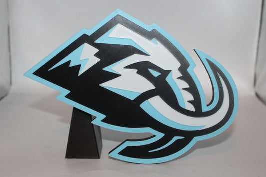 Utah Mammoth 3D printed Logo Sign Wall Desk Shelf Art