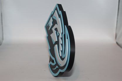 Utah Mammoth 3D printed Logo Sign Wall Desk Shelf Art