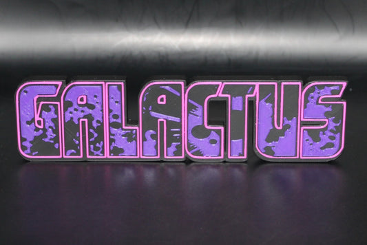 Galactus 3D printed Logo Sign Wall Desk Shelf Art