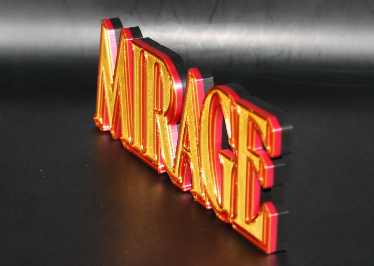 Mirage 3D printed Logo Sign Wall Desk Shelf Art