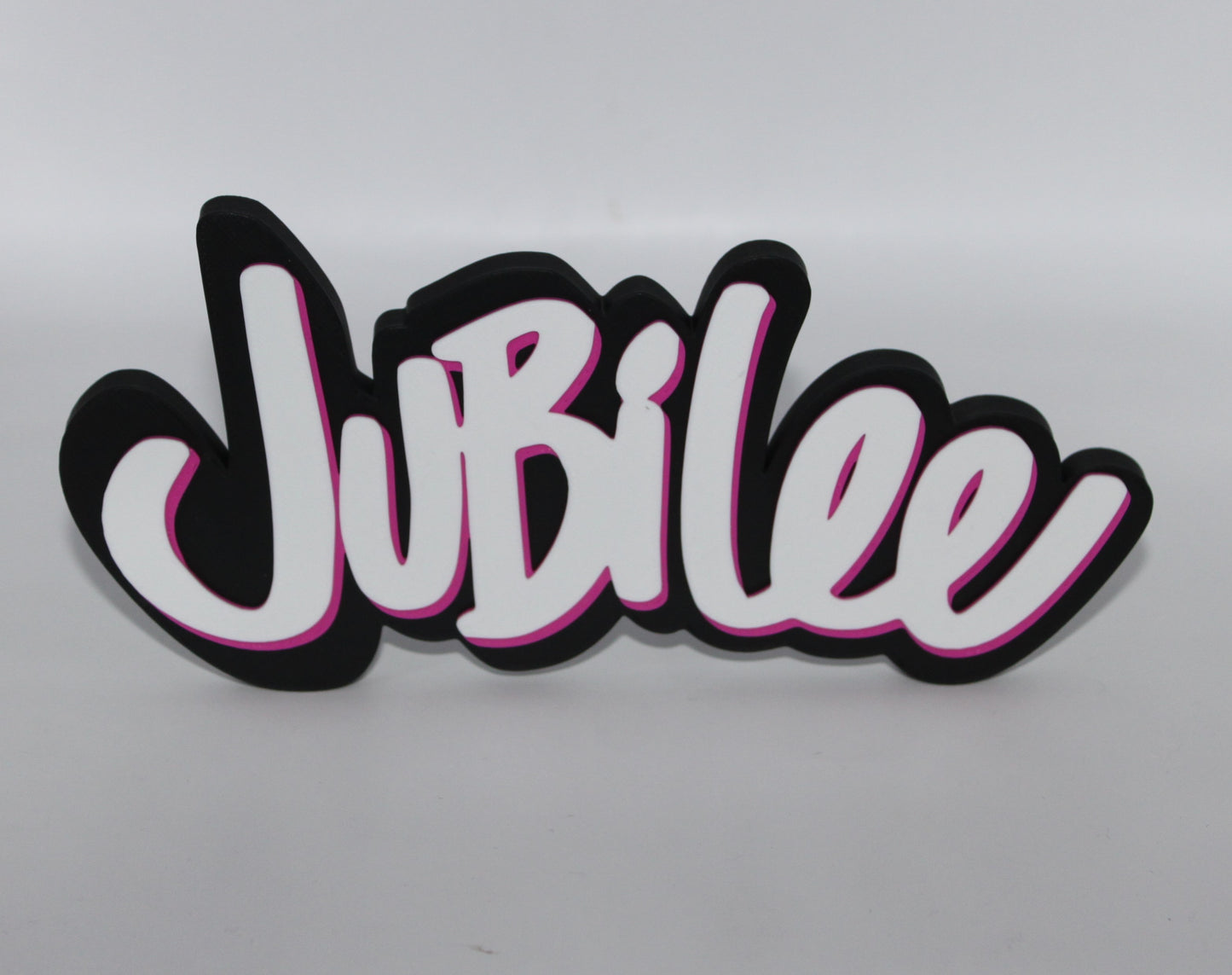 Jubilee 3D printed Logo Sign Wall Desk Shelf Art