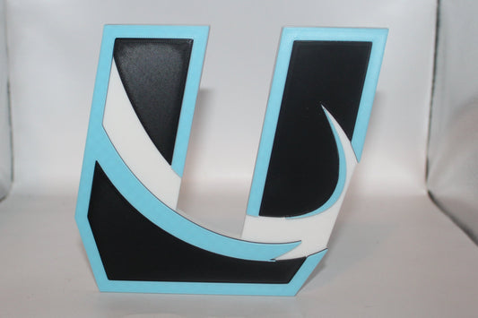 Utah Mammoth 3D printed Logo Sign Wall Desk Shelf Art