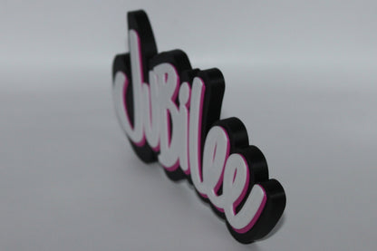 Jubilee 3D printed Logo Sign Wall Desk Shelf Art