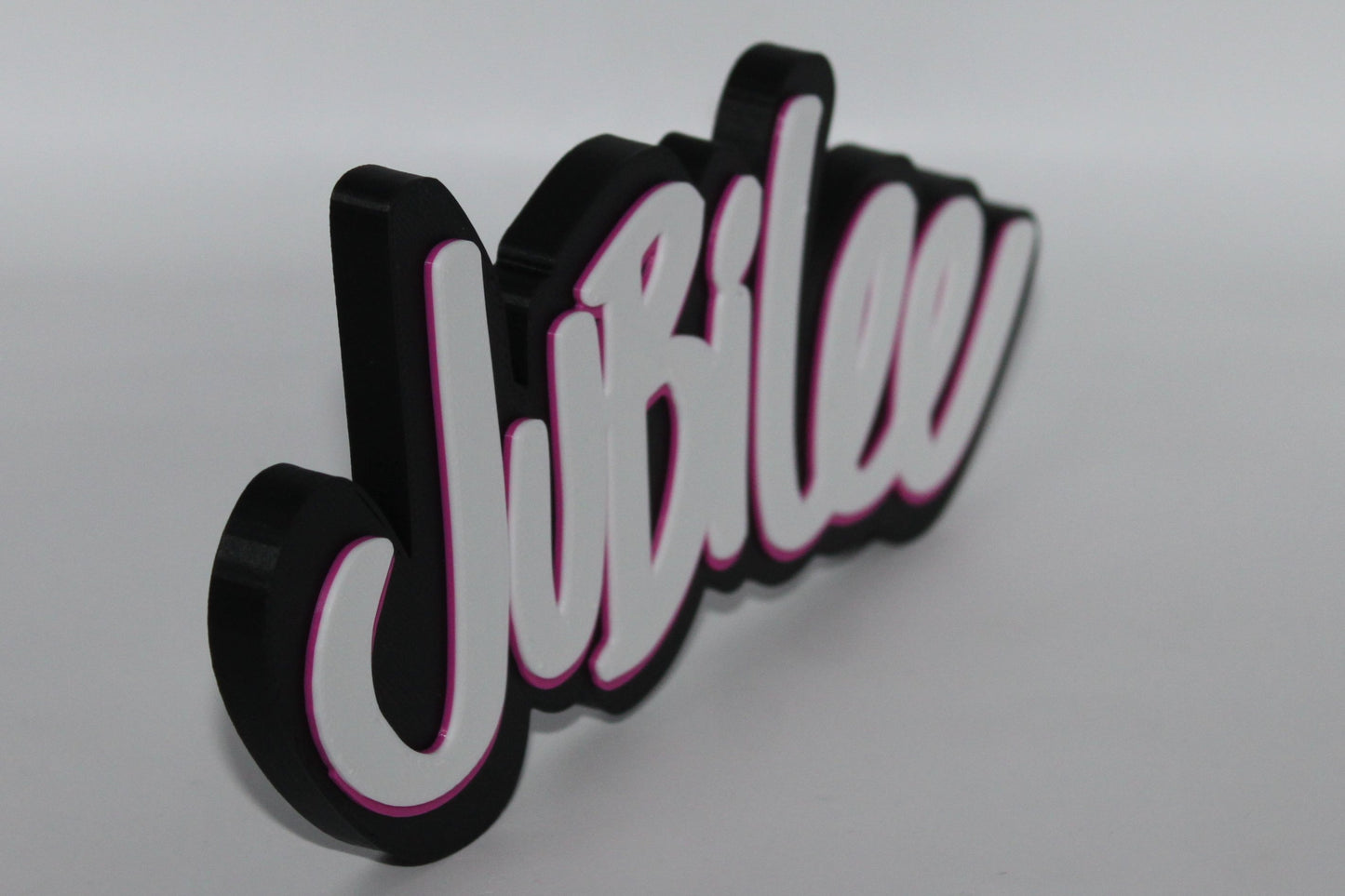 Jubilee 3D printed Logo Sign Wall Desk Shelf Art