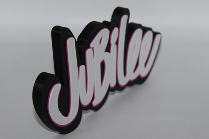 Jubilee 3D printed Logo Sign Wall Desk Shelf Art