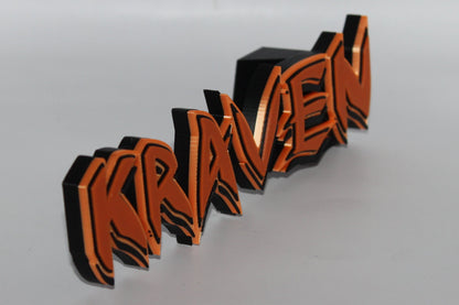 Kraven 3D printed Logo Sign Wall Desk Shelf Art