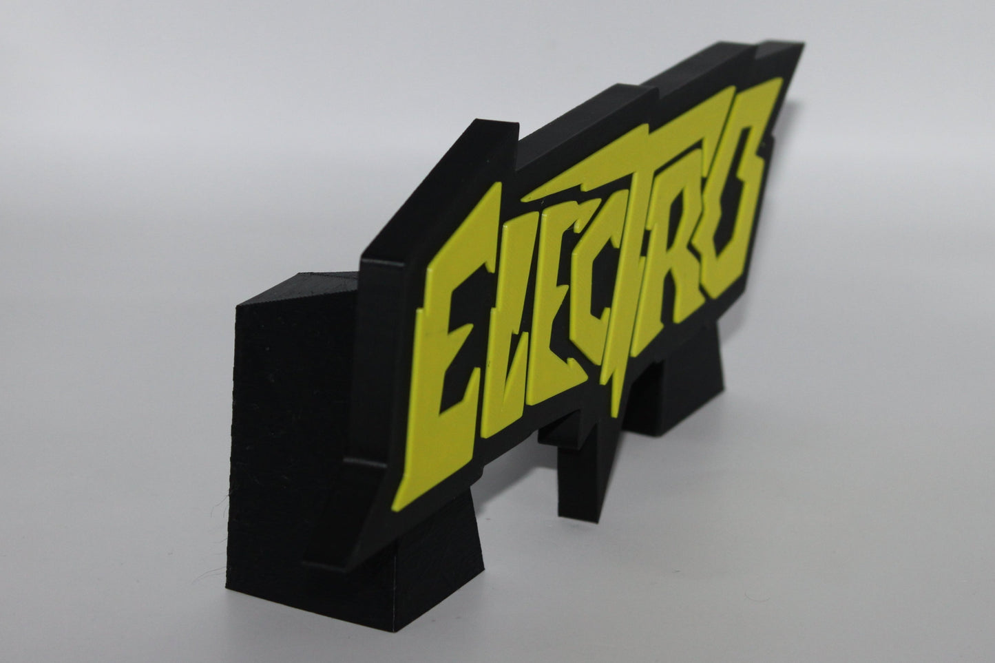 Electro 3D printed Logo Sign Wall Desk Shelf Art