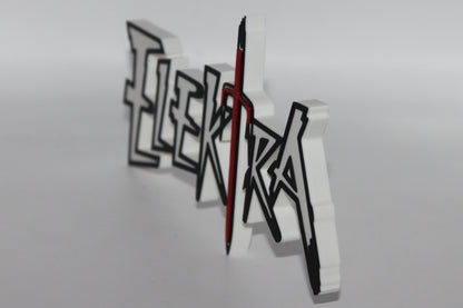 Elektra 3D printed Logo Sign Wall Desk Shelf Art