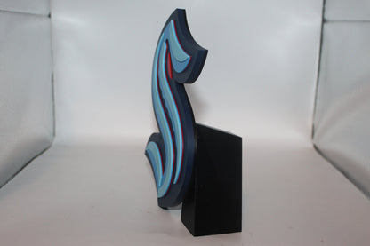 Seattle Kraken 3D printed Logo Sign Wall Desk Shelf Art