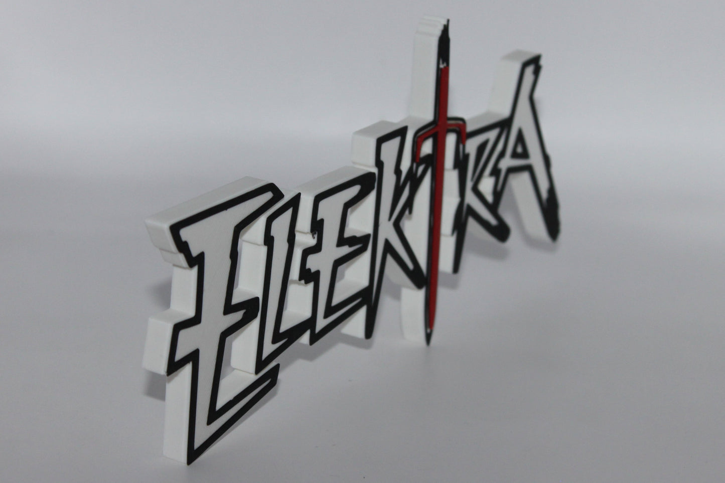 Elektra 3D printed Logo Sign Wall Desk Shelf Art