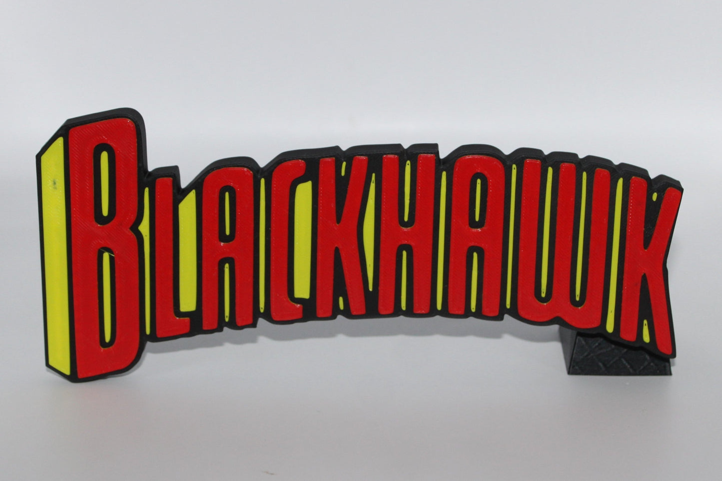 Blackhawk 3D printed Logo Sign Wall Desk Shelf Art