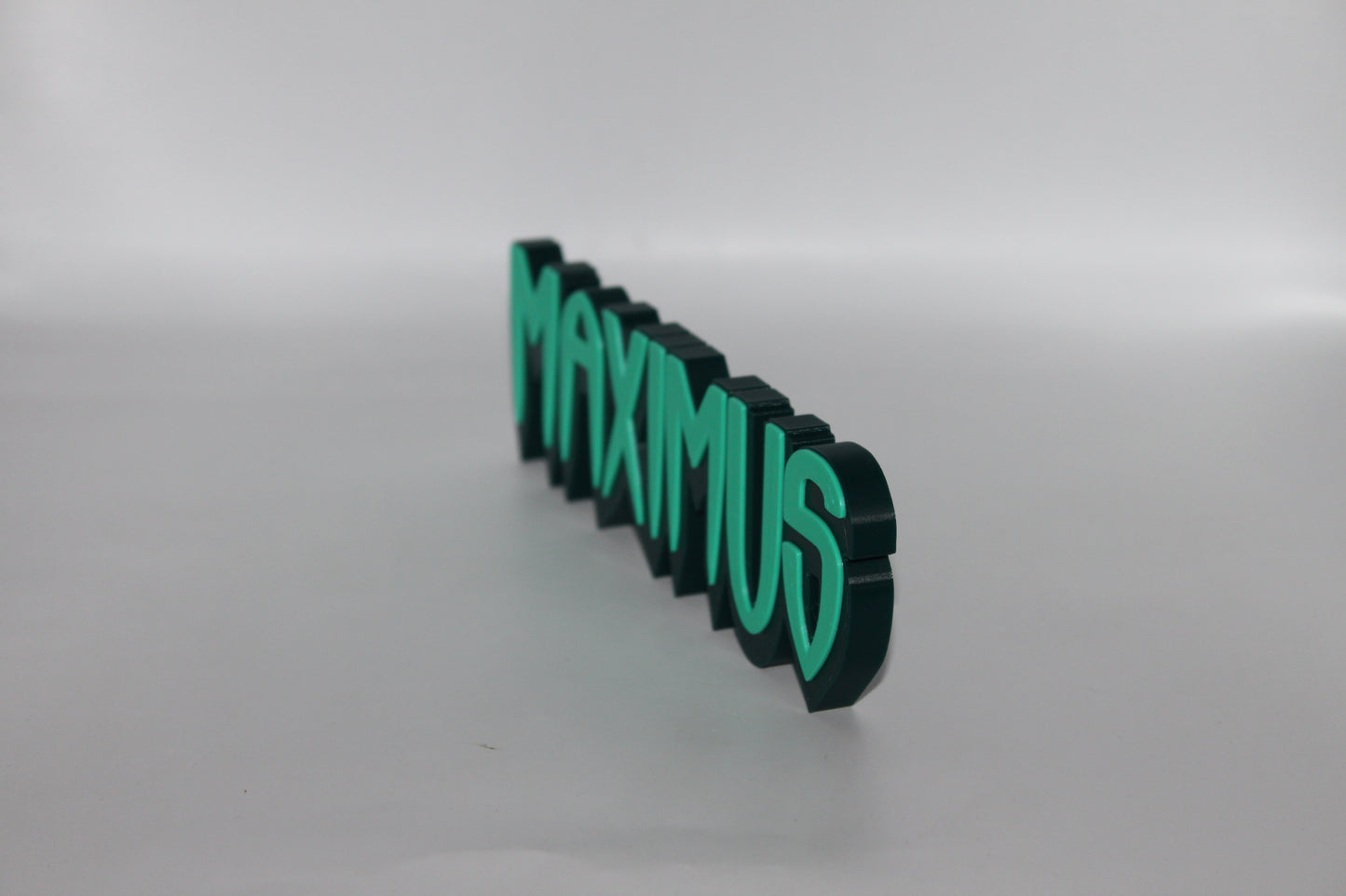 Maximus 3D printed Logo Sign Wall Desk Shelf Art