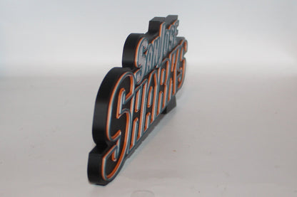 San Jose Sharks 3D printed Logo Sign Wall Desk Shelf Art