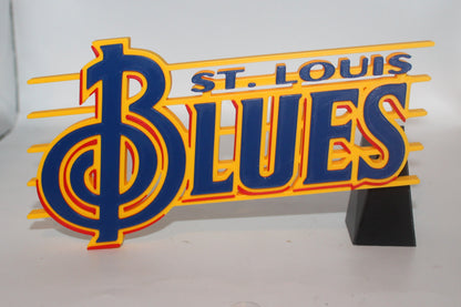 St. Louis Blues 3D printed Logo Sign Wall Desk Shelf Art