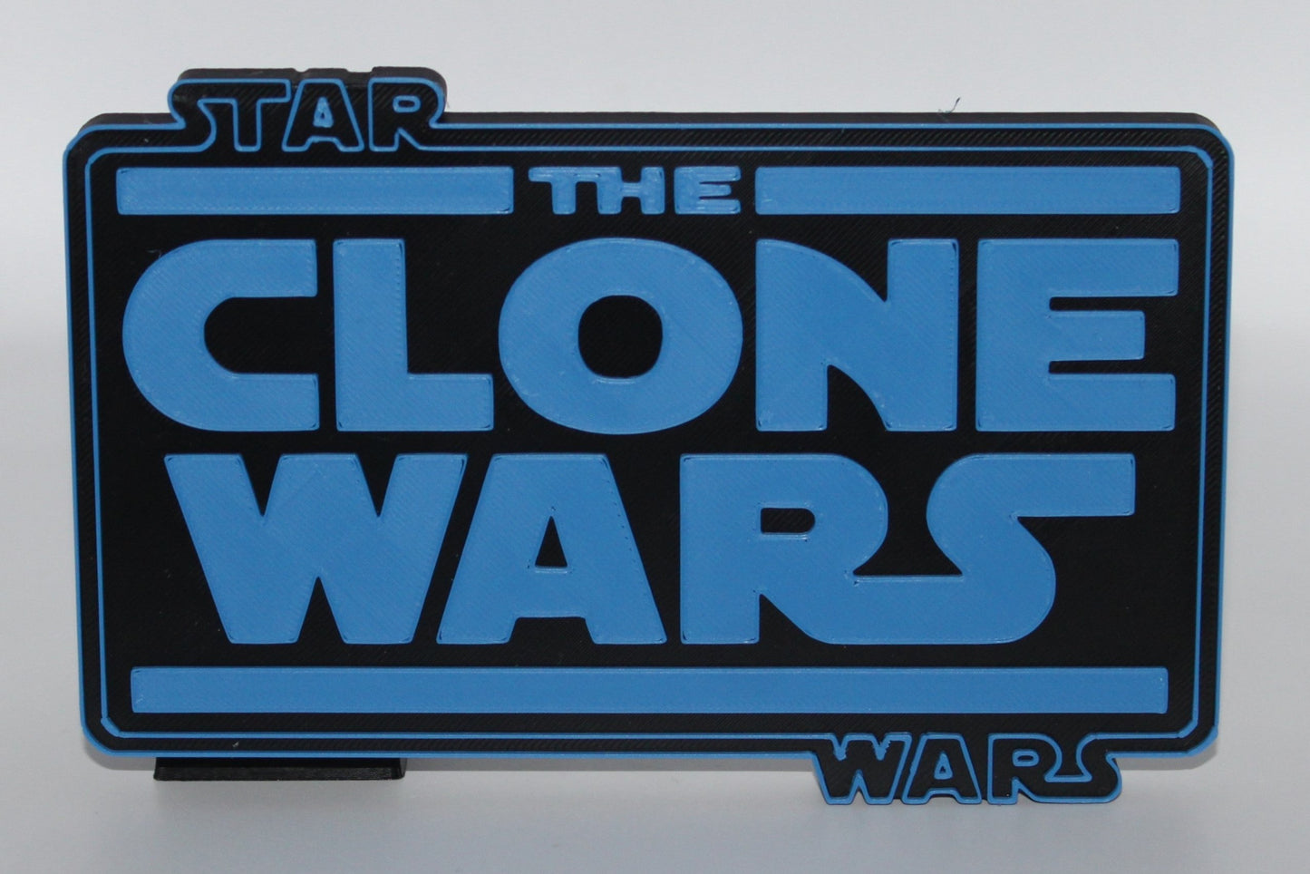 Clone Wars 3D printed Logo Sign Wall Desk Shelf Art