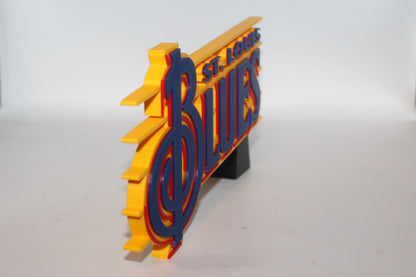 St. Louis Blues 3D printed Logo Sign Wall Desk Shelf Art