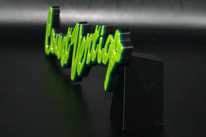 Count Vertigo 3D printed Logo Sign Wall Desk Shelf Art