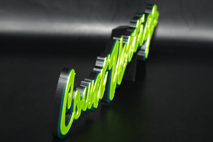 Count Vertigo 3D printed Logo Sign Wall Desk Shelf Art