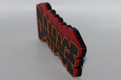 Damage 3D printed Logo Sign Wall Desk Shelf Art