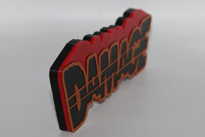 Damage 3D printed Logo Sign Wall Desk Shelf Art