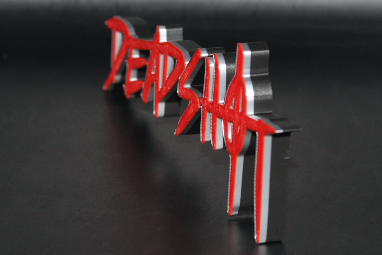 Deadshot 3D printed Logo Sign Wall Desk Shelf Art